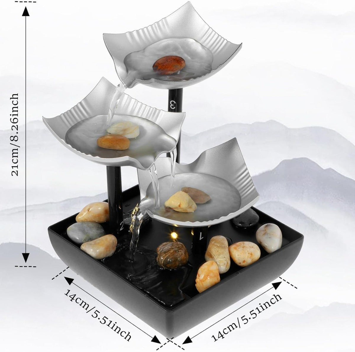 AURA FLOW Decorative Relaxation Water Fountain