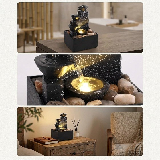 AURA FLOW Decorative Relaxation Water Fountain