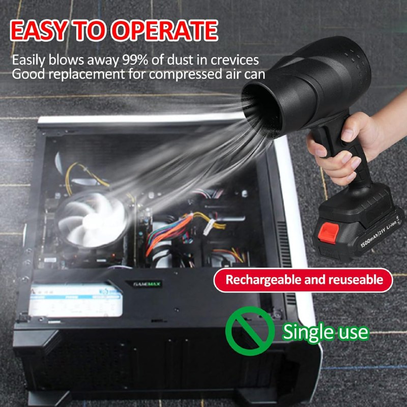 Cordless Turbo Air Blower – 1050W