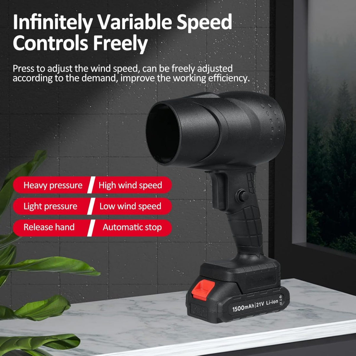 Cordless Turbo Air Blower – 1050W
