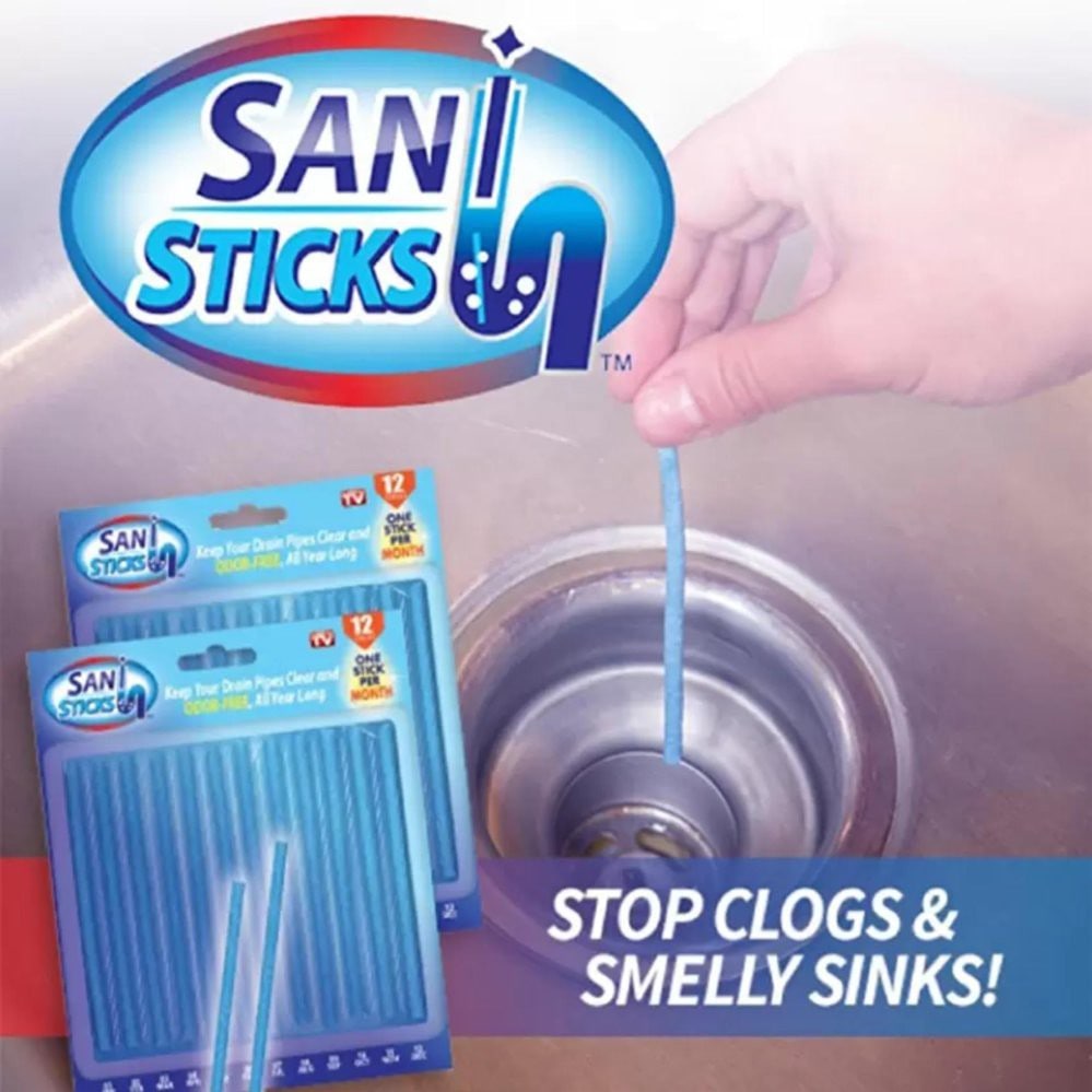 Sani Sticks Drain Cleaner Sticks – 12 Pack