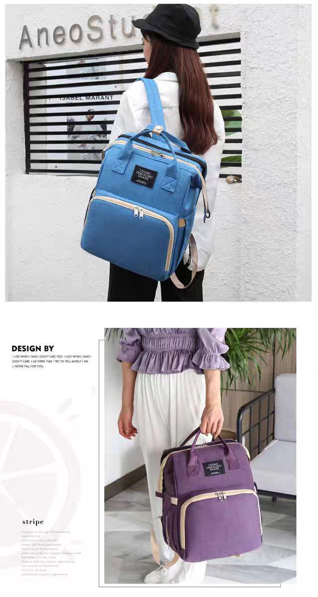 2-in-1 Baby Bed Diaper Bag