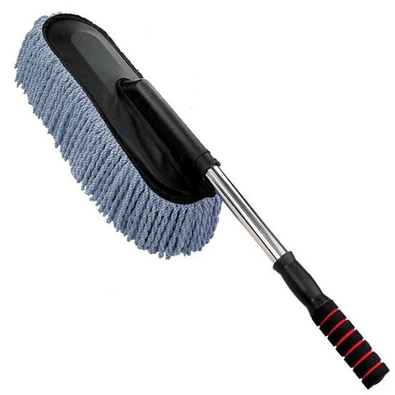 Extendable Stainless Steel Car Cleaning Duster with Cotton Mop Head