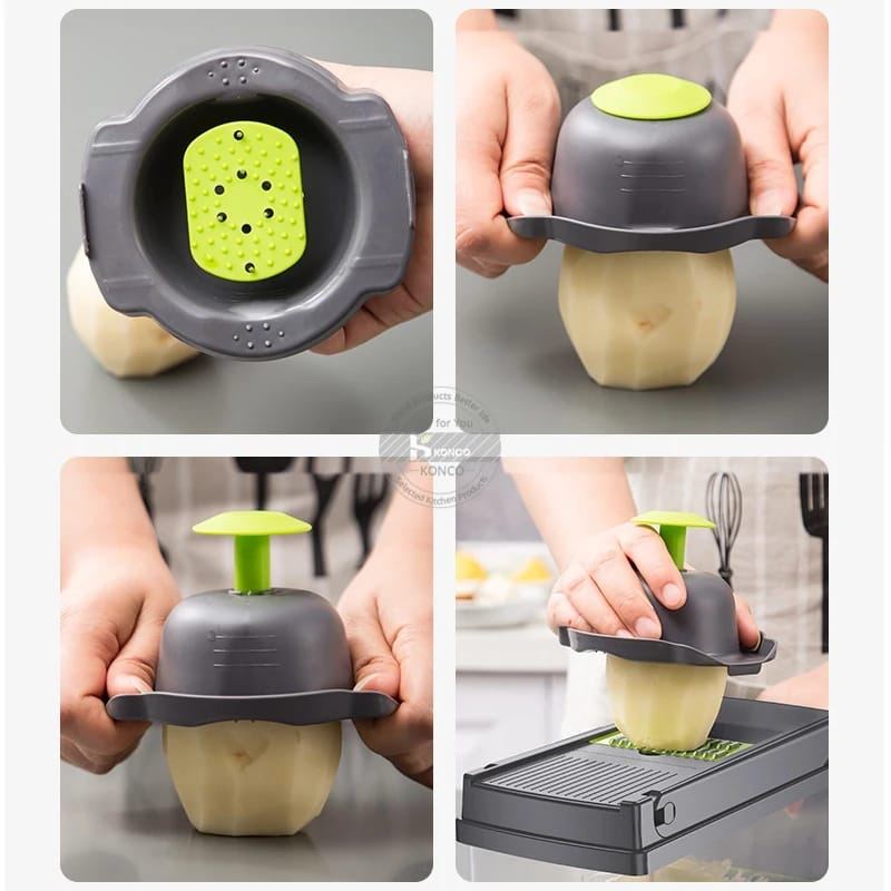 Multi-Blade Manual Vegetable Slicer & Grater