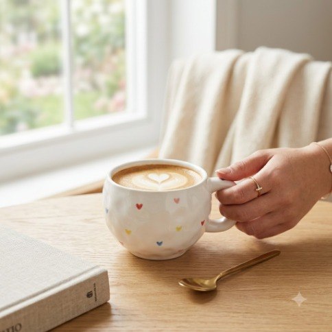 Decorative Ceramic Flower Mugs