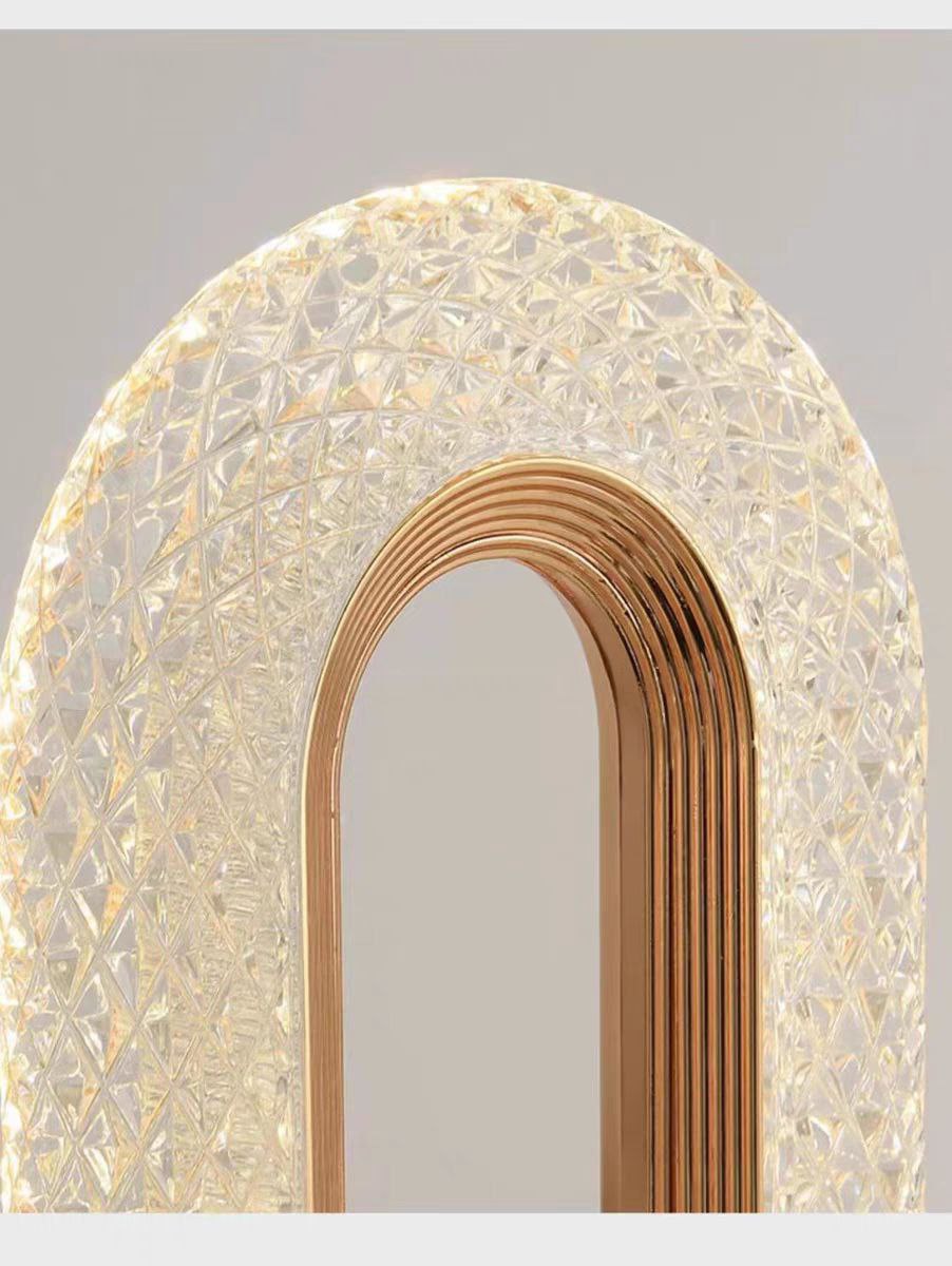 Oval Crystal Touch Table Lamp