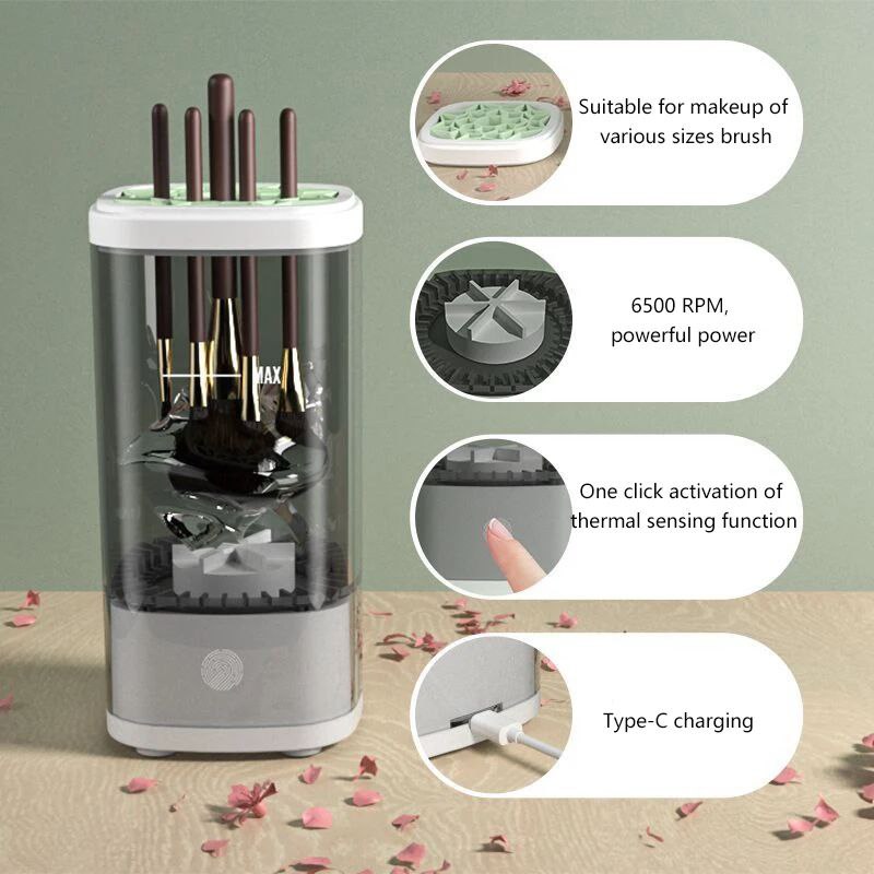 USB-Powered Electric Makeup Brush Cleaner