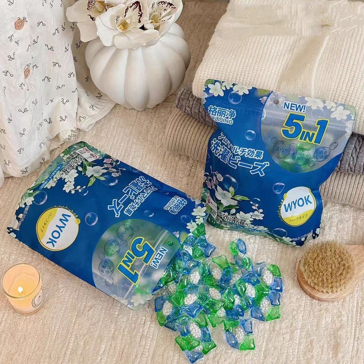 5-in-1 Laundry Detergent Capsules – 30 Pieces