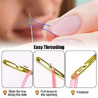 Easy-Threading Sewing Needle Set – 24 Pieces