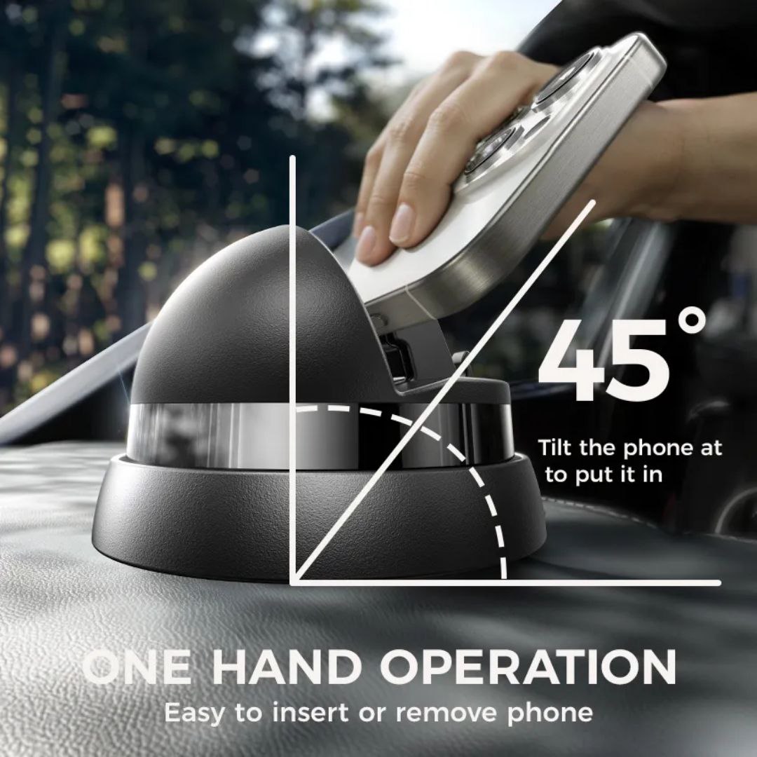 360° Rotating Car Phone Holder with Parking Number
