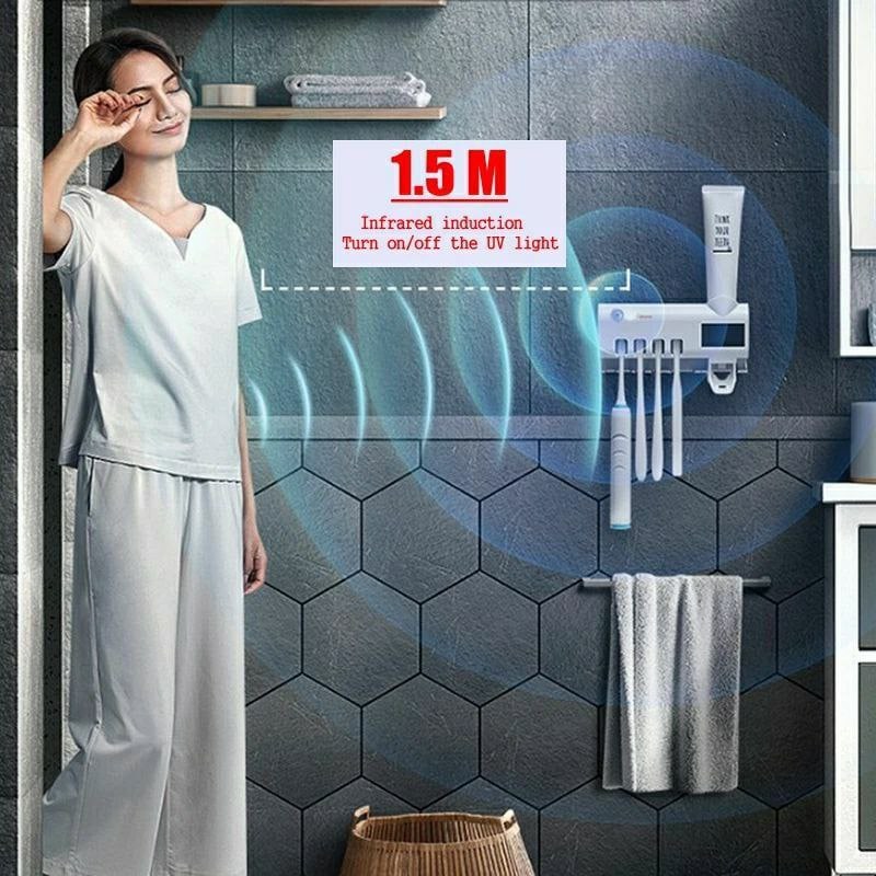 Automatic Toothbrush Holder with Sanitizing Device