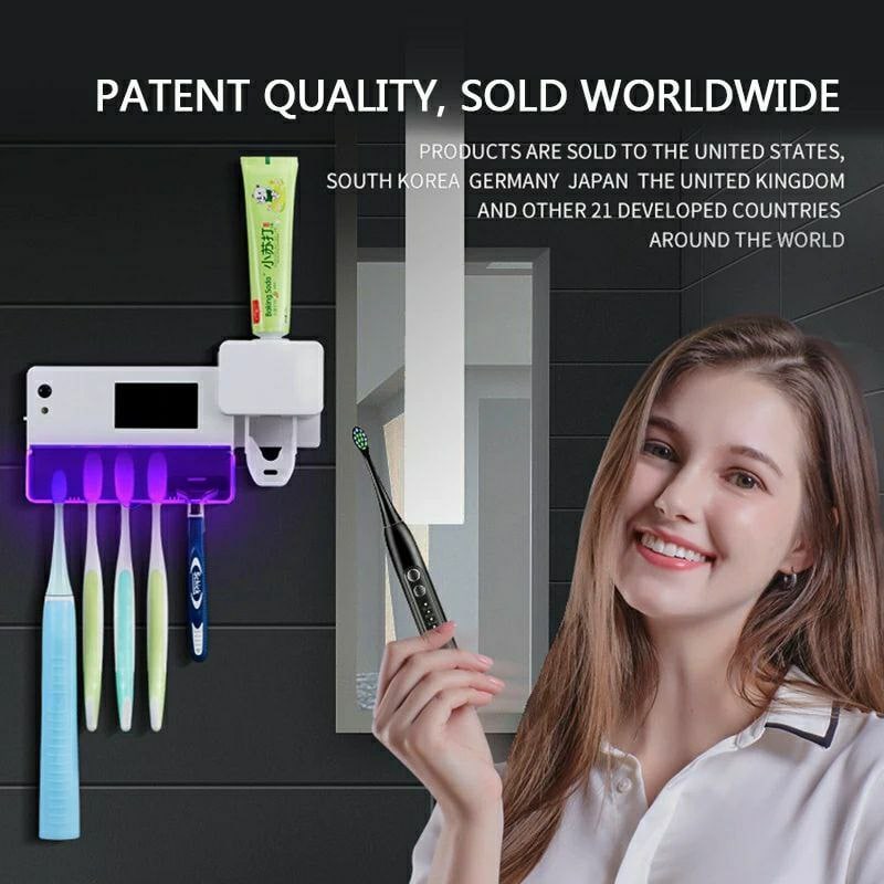 Automatic Toothbrush Holder with Sanitizing Device