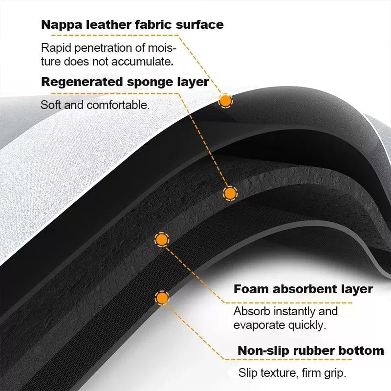 Oval Non-Slip Rubber Bathroom Mat