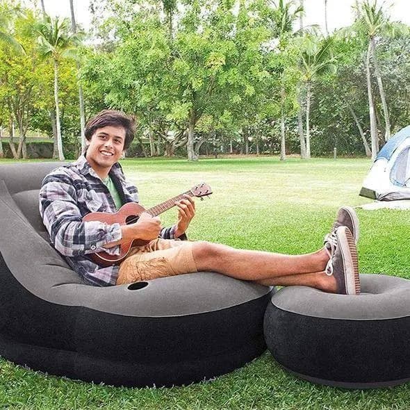 Inflatable Relaxation Chair & Footrest Set