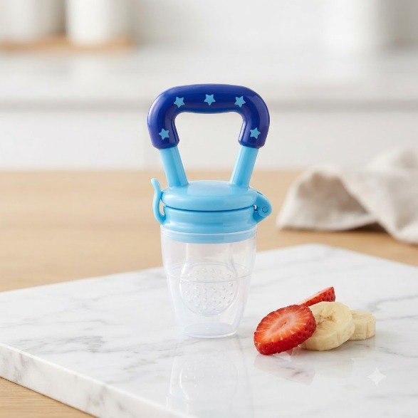 2-in-1 Silicone Baby Fruit Feeder & Teether