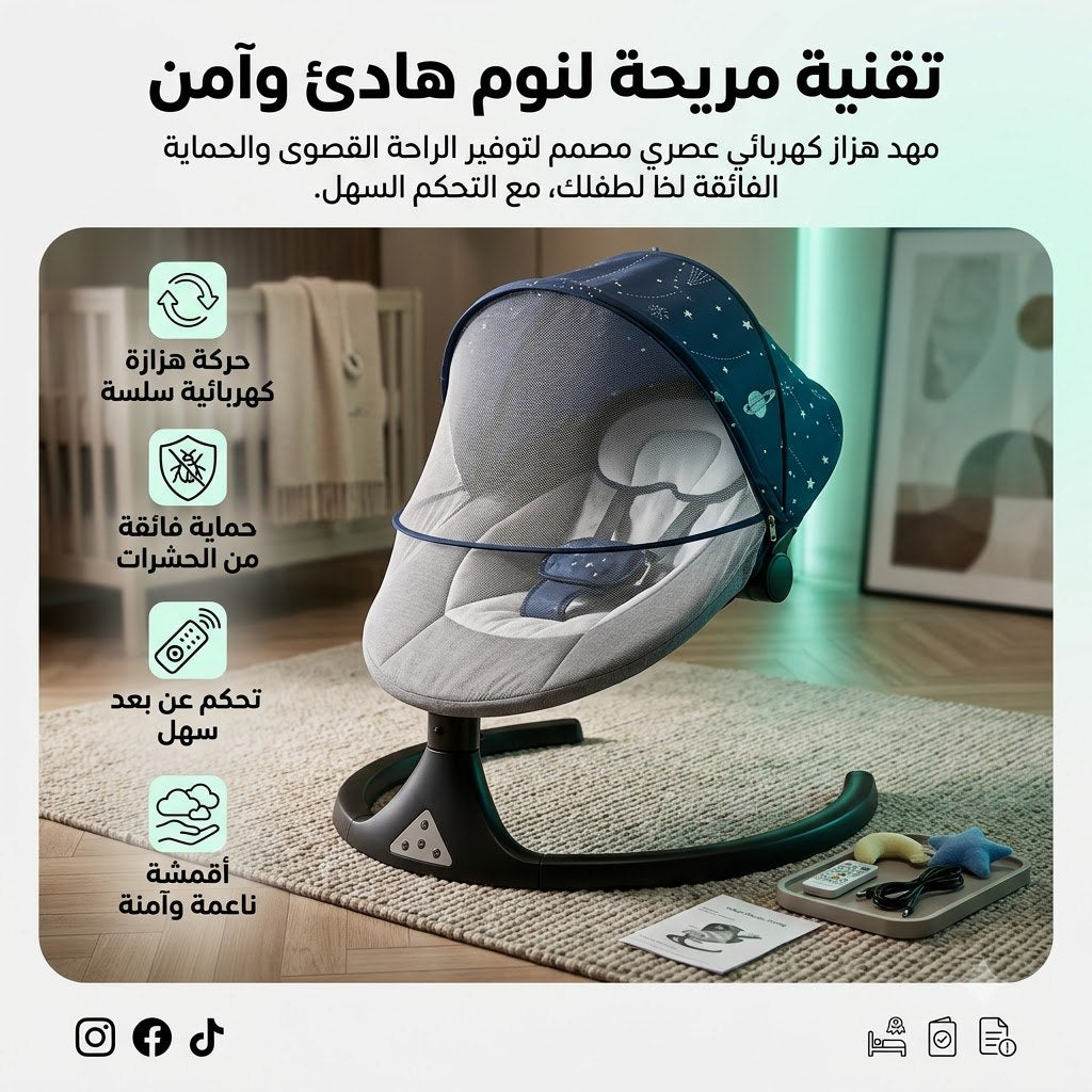 Smart Baby Swing Chair with Remote Control