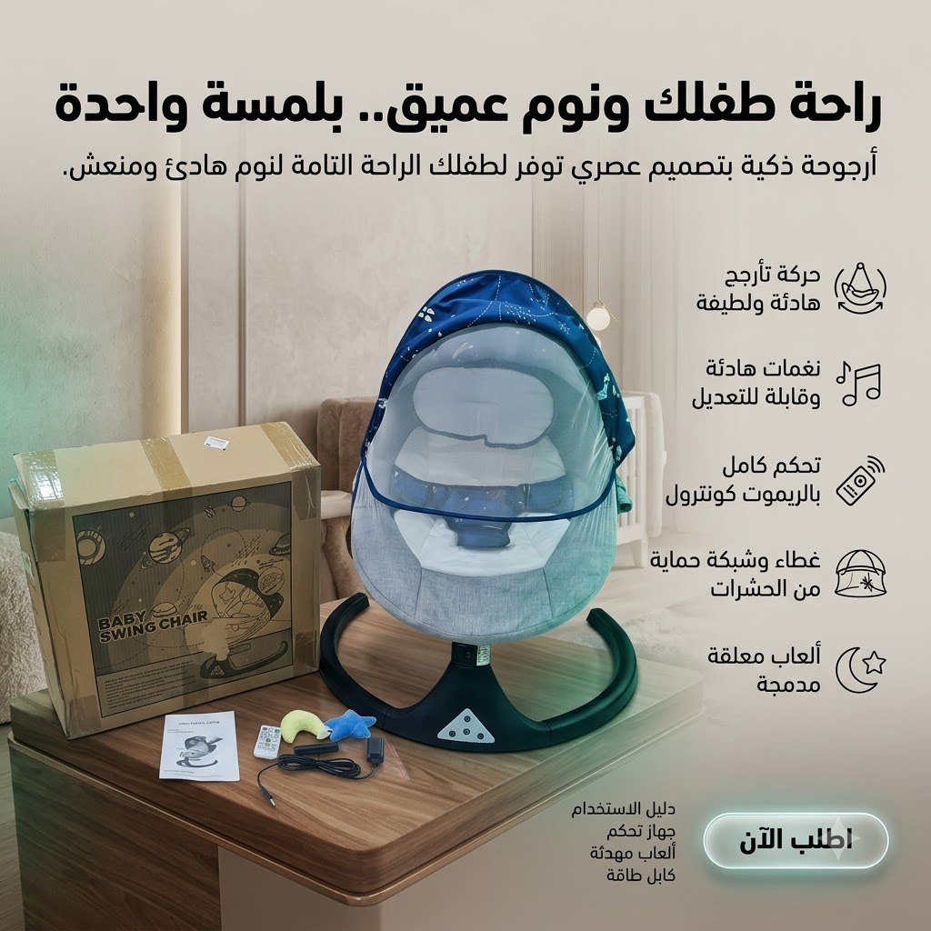 Smart Baby Swing Chair with Remote Control