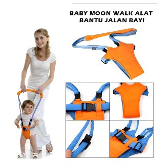 Moon Walker Baby Walking Trainer with Safety Harness