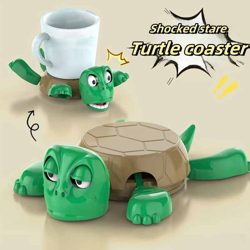 Funny Green Turtle Cup Holder Coaster