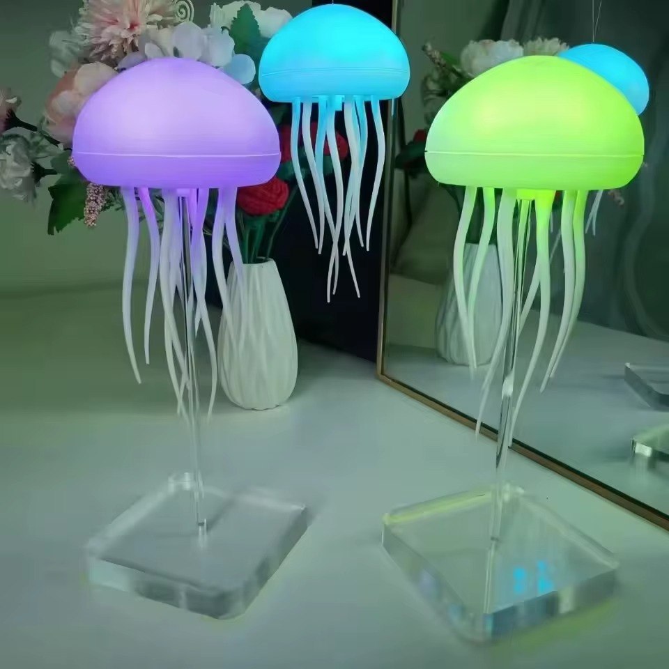 3D LED Jellyfish Decorative Light with Sound Activation