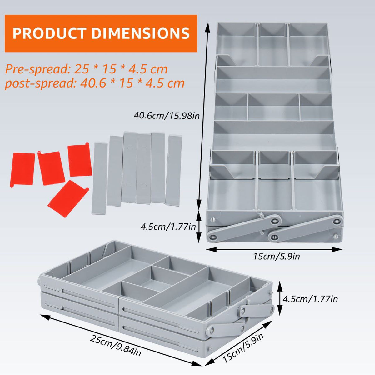 Expandable Multi-Tier Drawer Organizer