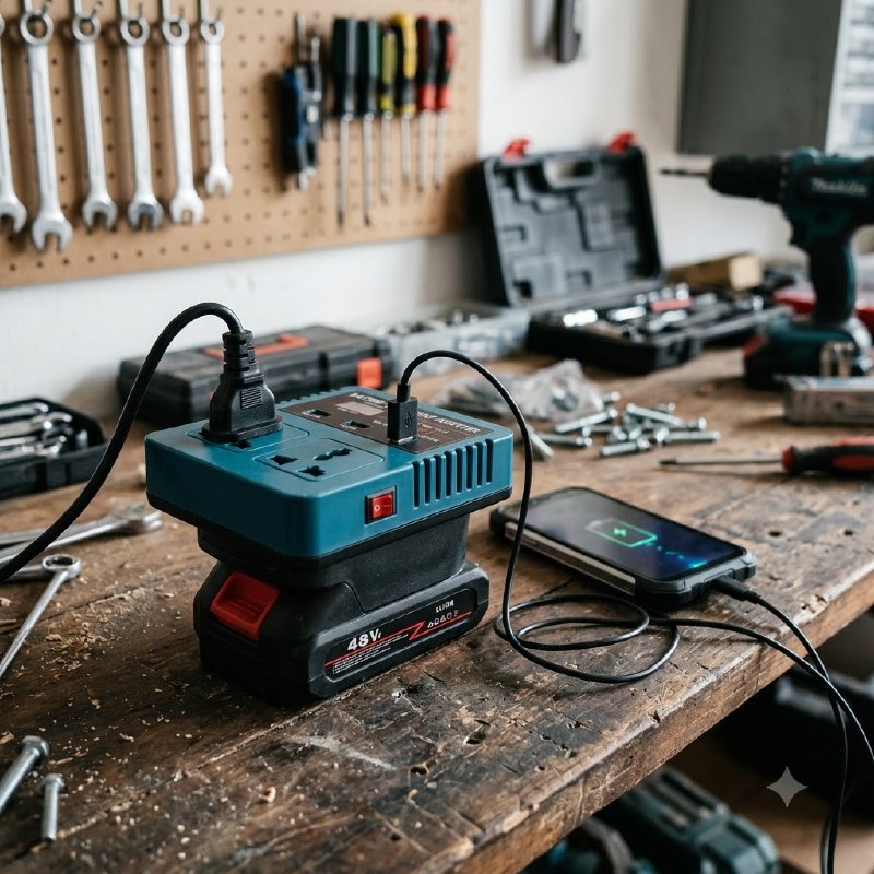 PowerDock Pro Portable Battery Power Inverter – 120W