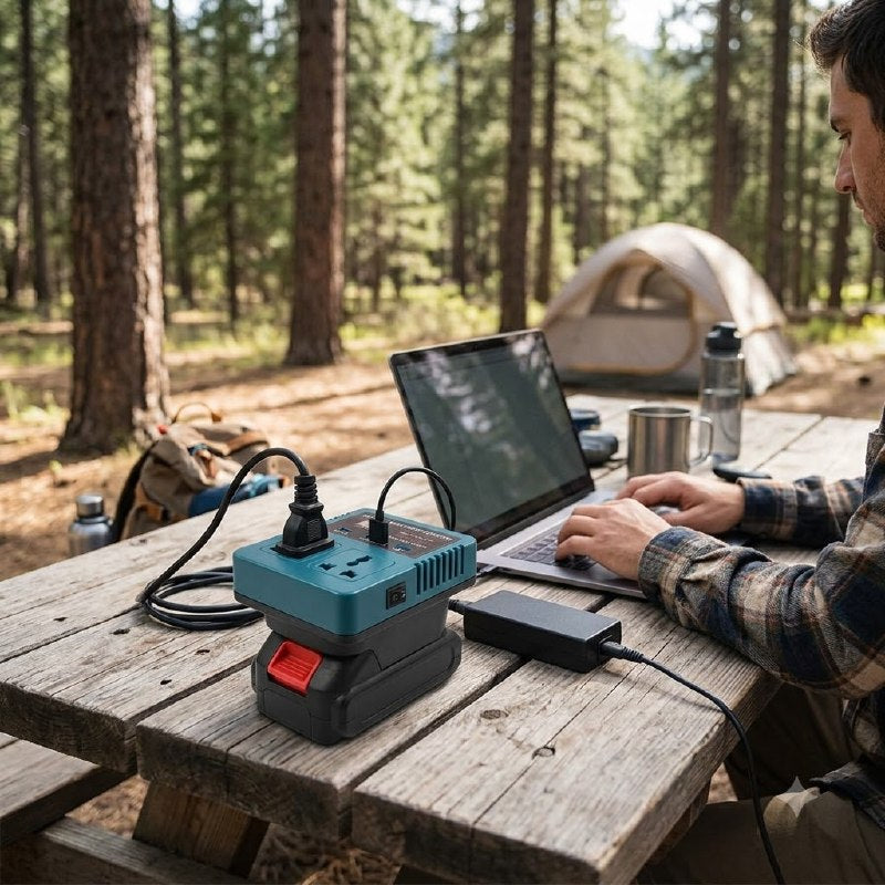 PowerDock Pro Portable Battery Power Inverter – 120W