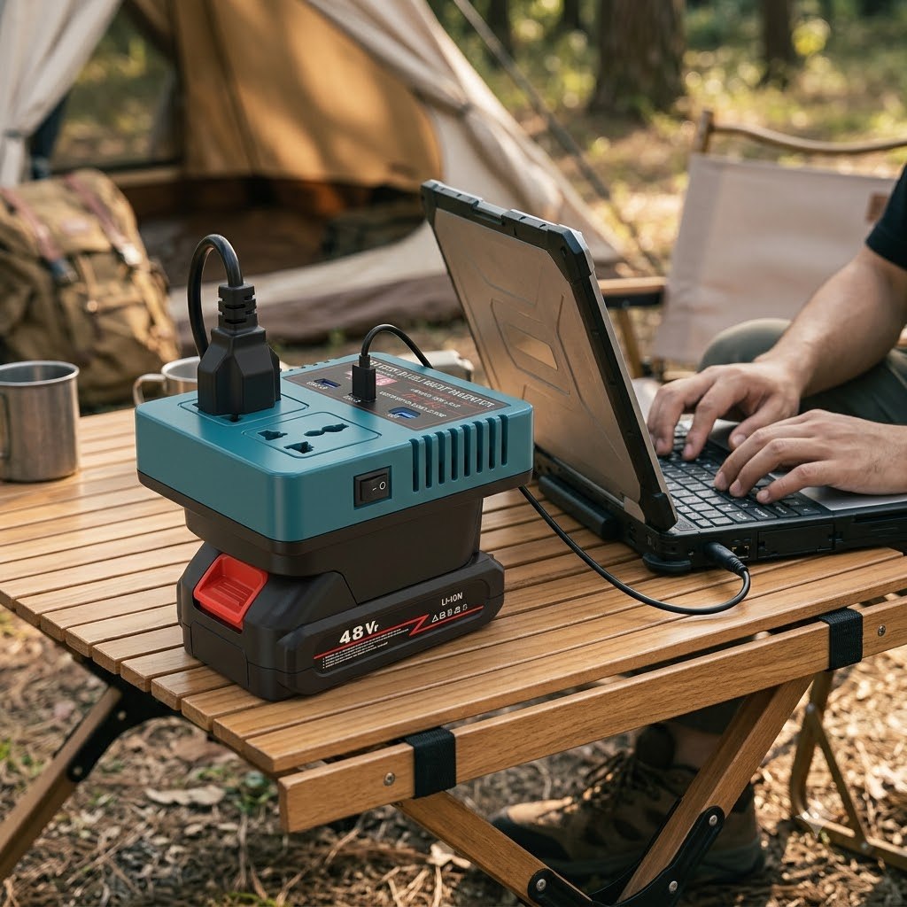 PowerDock Pro Portable Battery Power Inverter – 120W