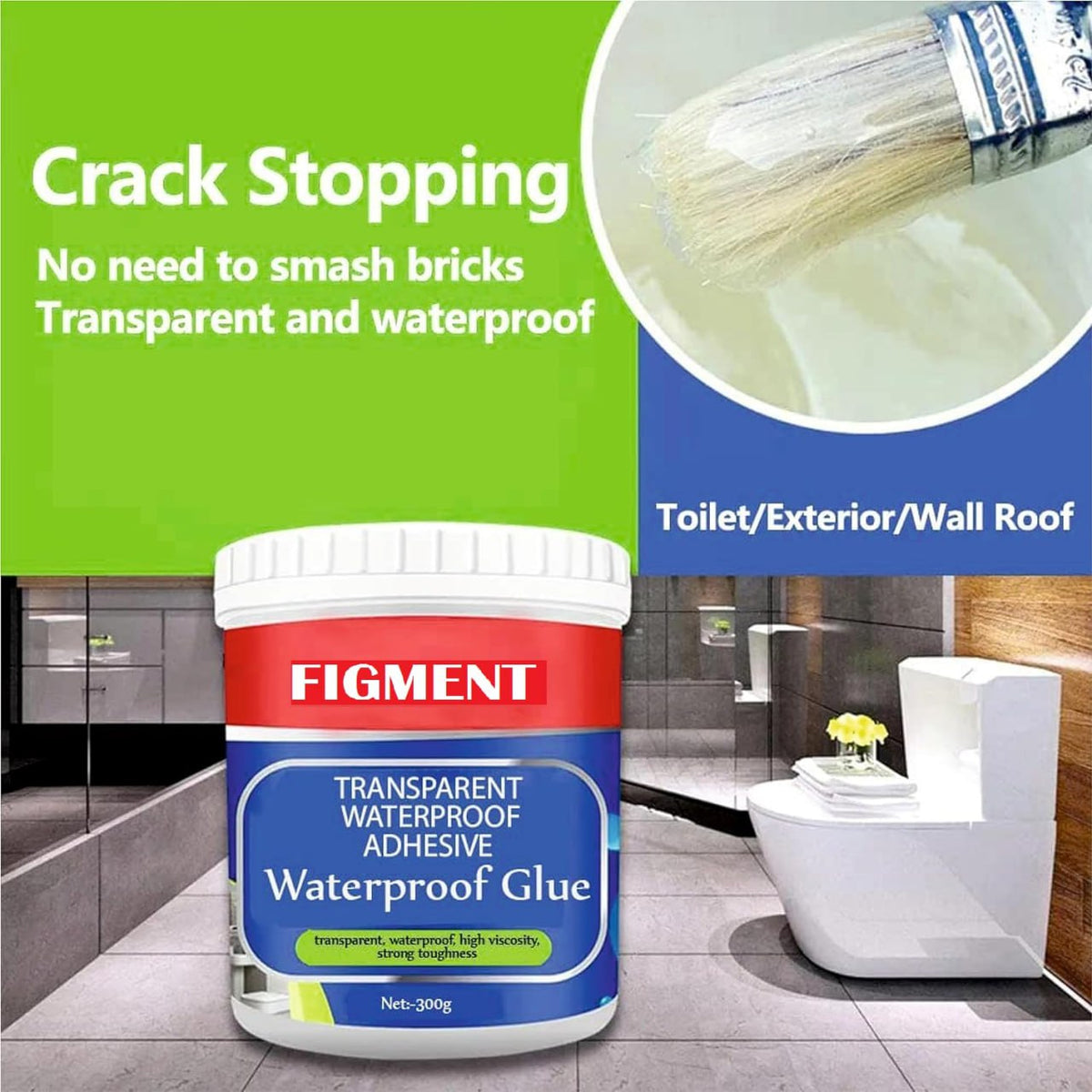 Waterproof Leak Repair Sealant – 300g with Brush