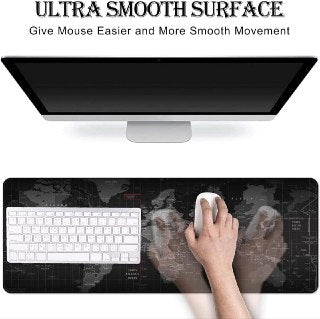 XXL World Map Mouse Pad – 80 × 30 cm