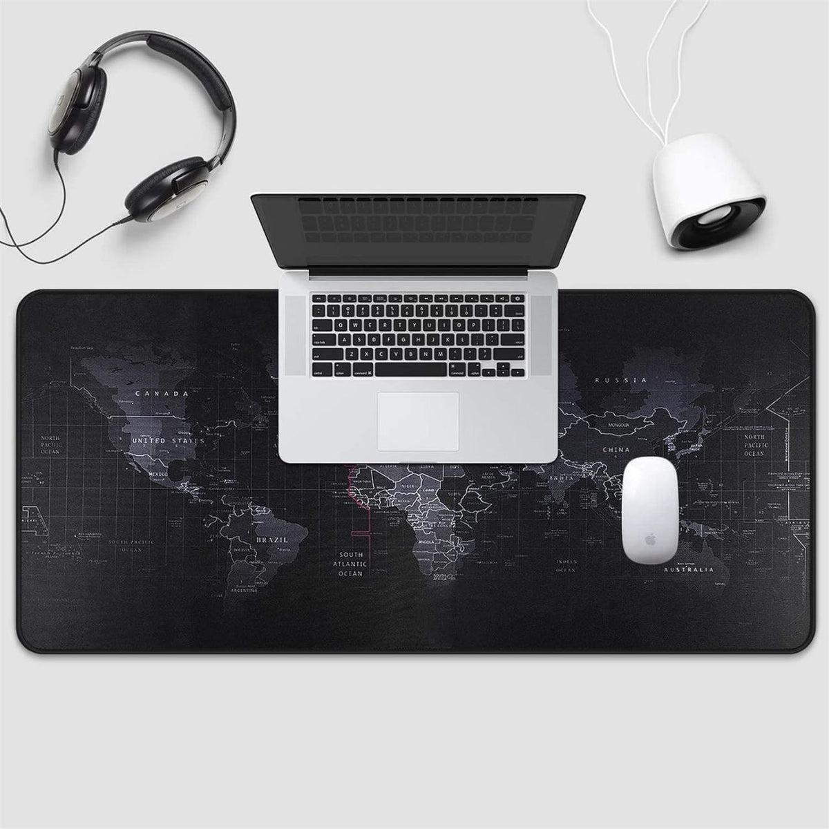XXL World Map Mouse Pad – 80 × 30 cm
