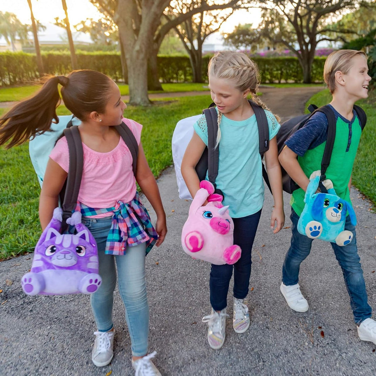 Cute Plush Animal Lunch Bag for Kids