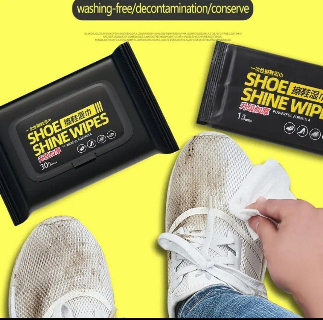 Shoe Cleaning Wipes – 30 Pieces