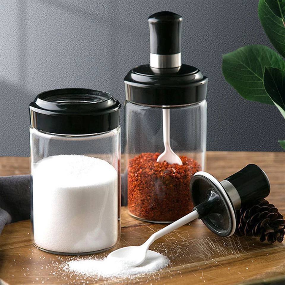3-Piece Glass Honey Jar Set with Accessories
