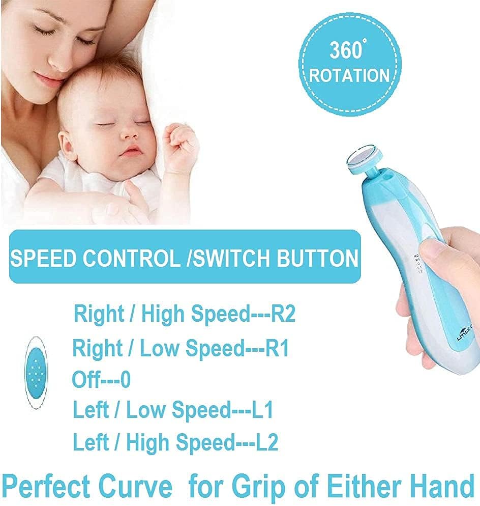 6-in-1 Electric Baby & Adult Nail Trimmer Set