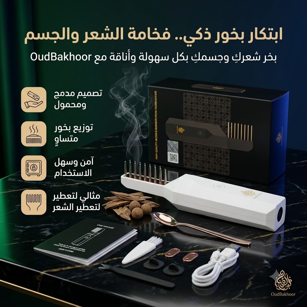 Oud Bakhoor™ Portable Smart Hair & Body Incense Burner
