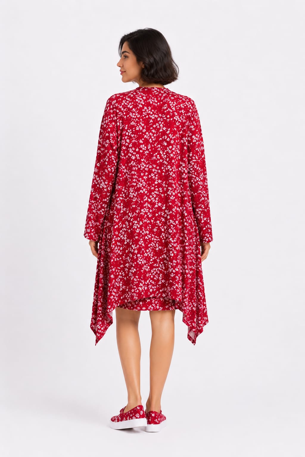 Floral High-Low Dress