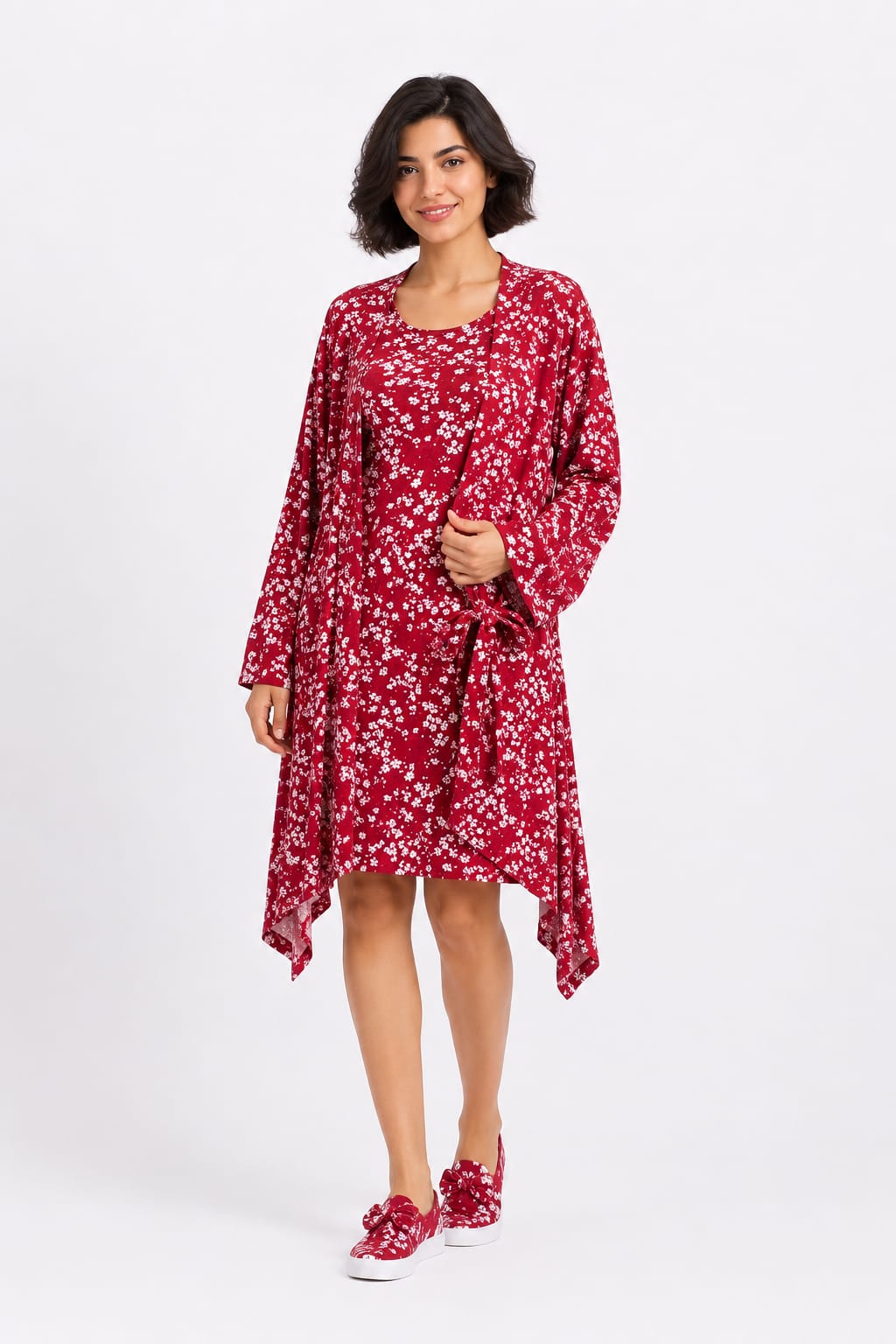 Floral High-Low Dress