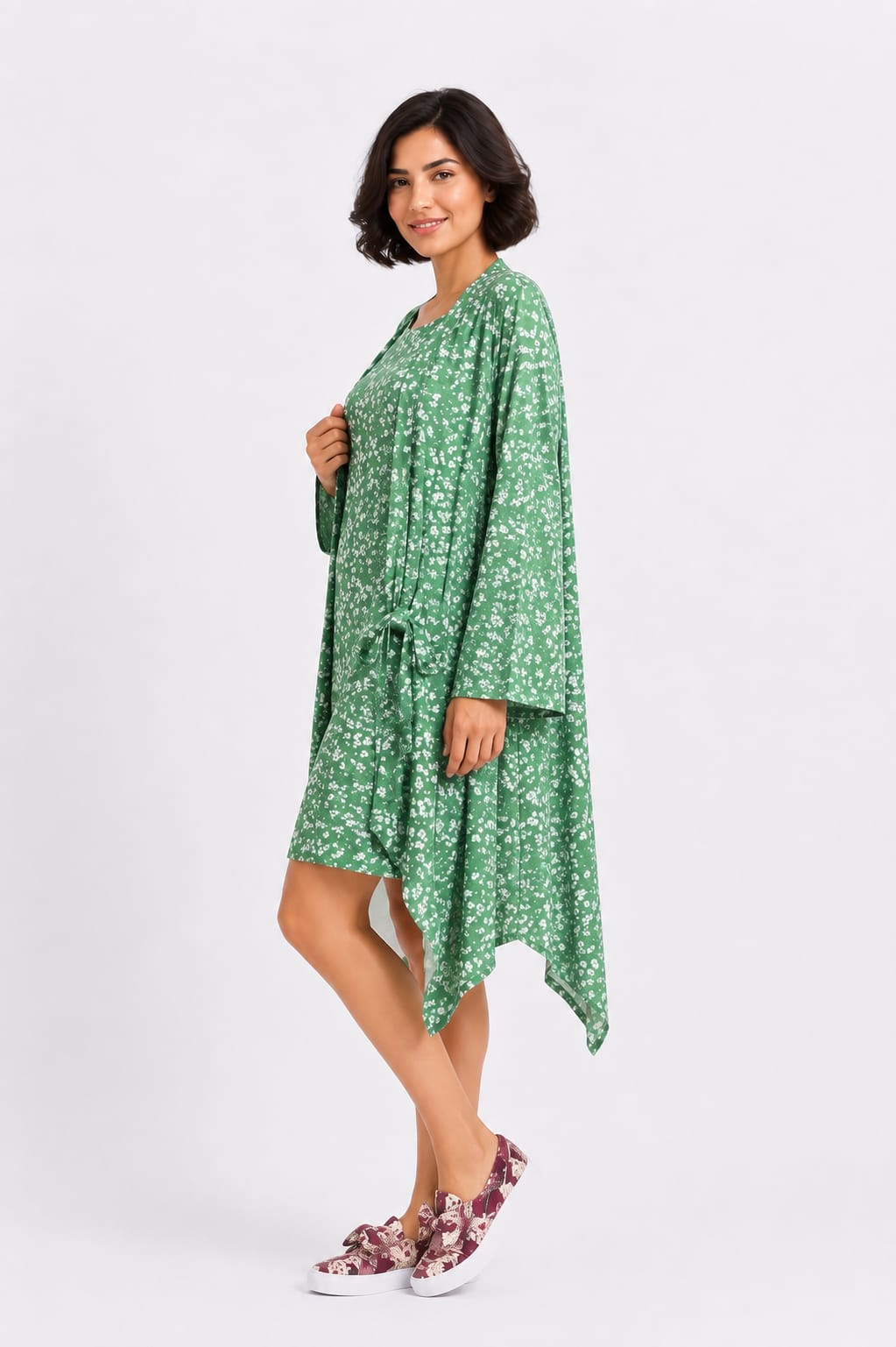 Floral High-Low Dress