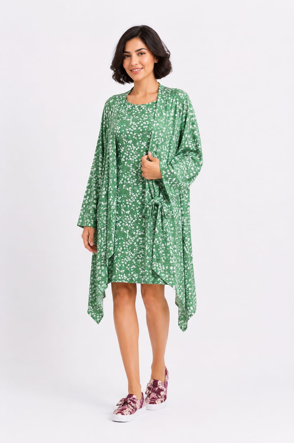 Floral High-Low Dress
