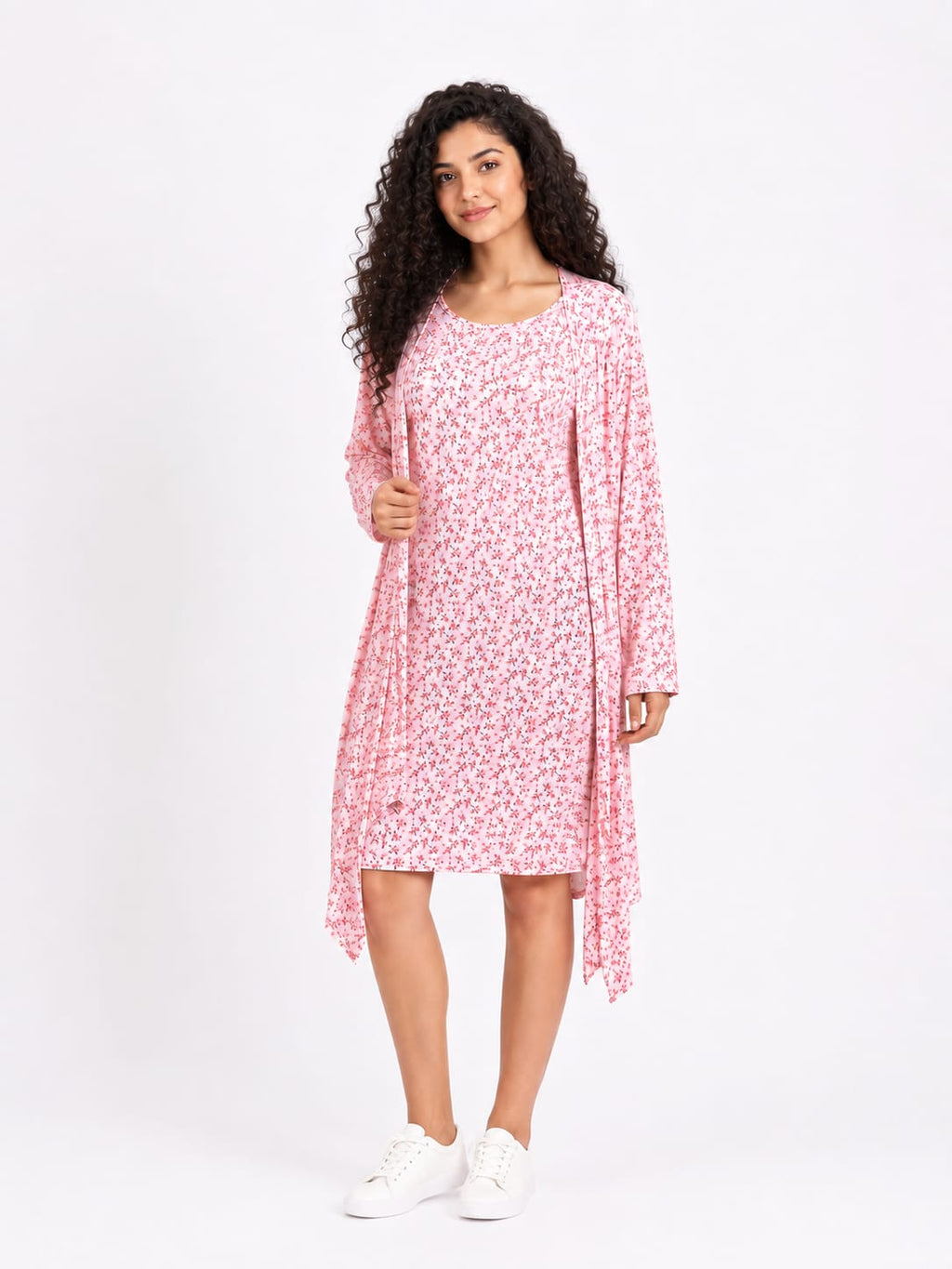 Floral High-Low Dress