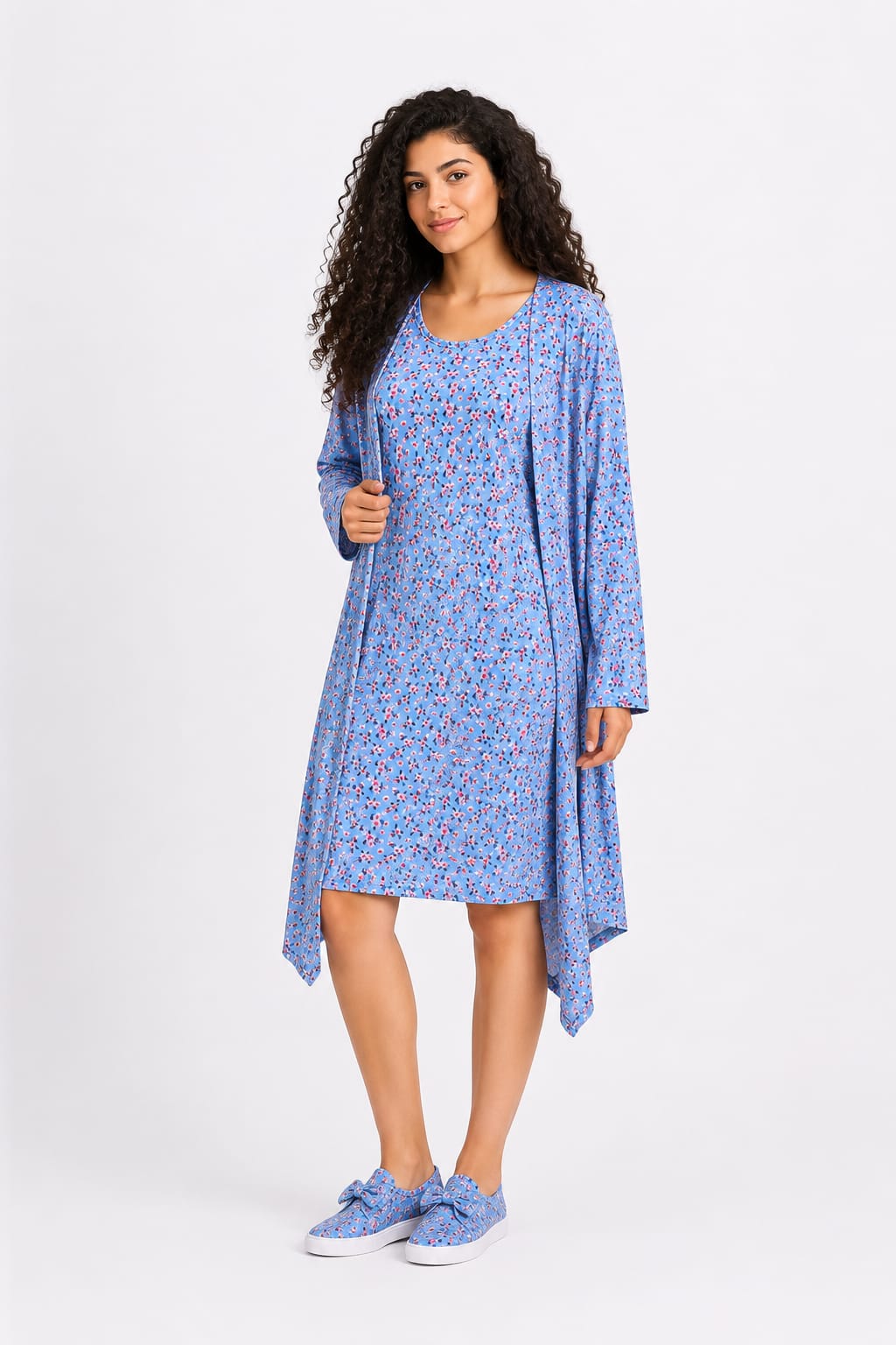 Floral High-Low Dress