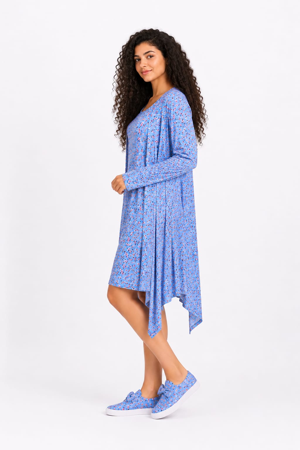 Floral High-Low Dress