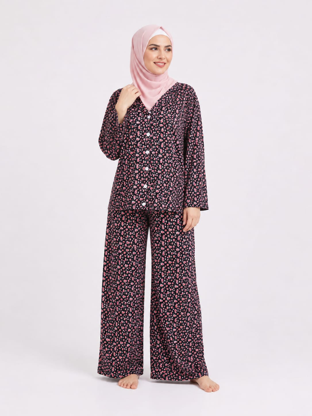 Floral Two-Piece Pajama Set