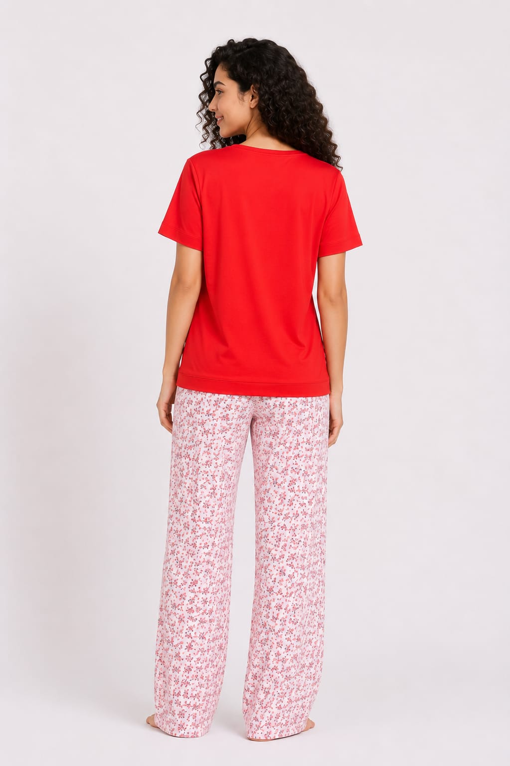Two-Piece Floral Pajama Set