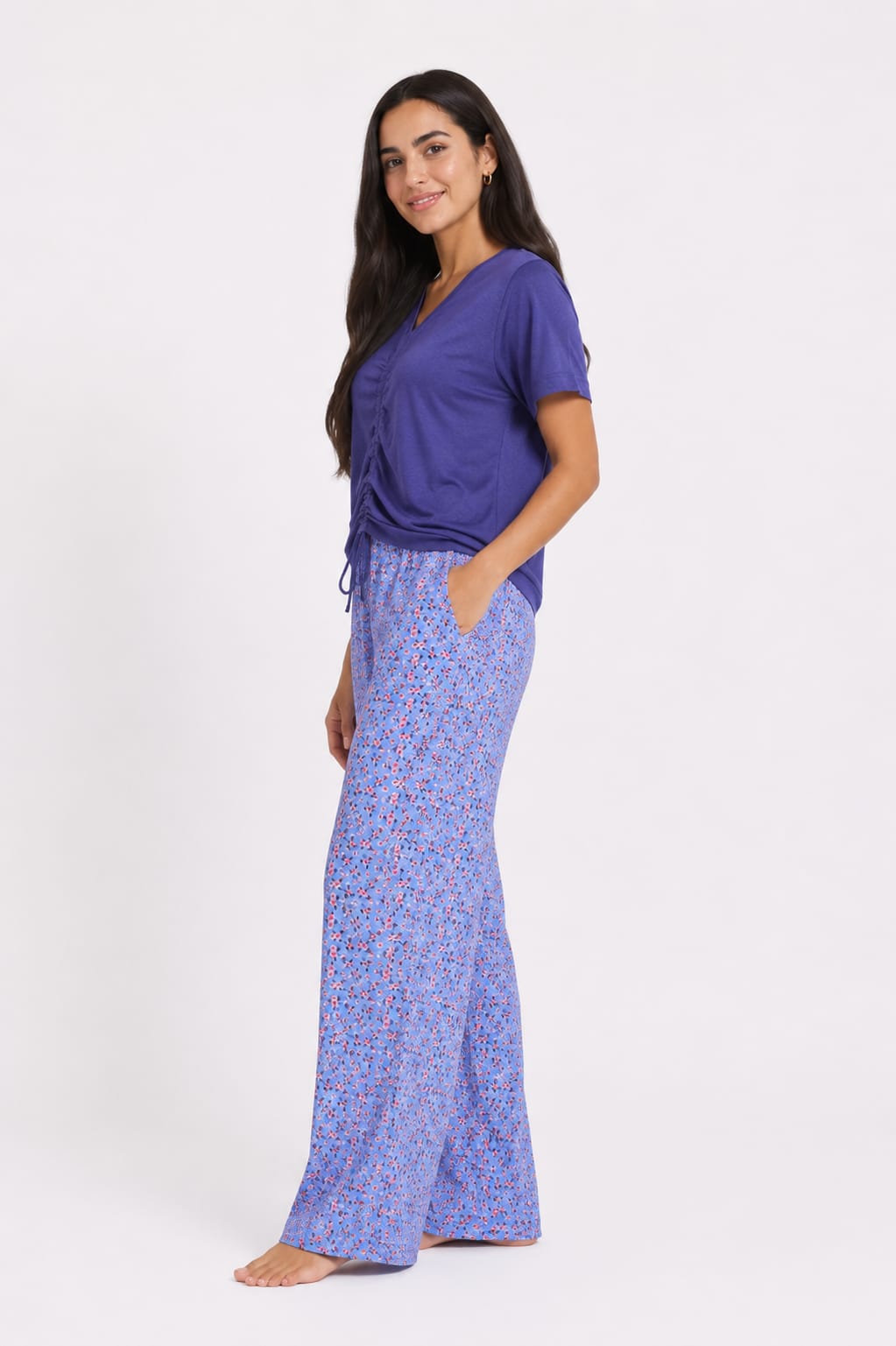 Two-Piece Floral Pajama Set