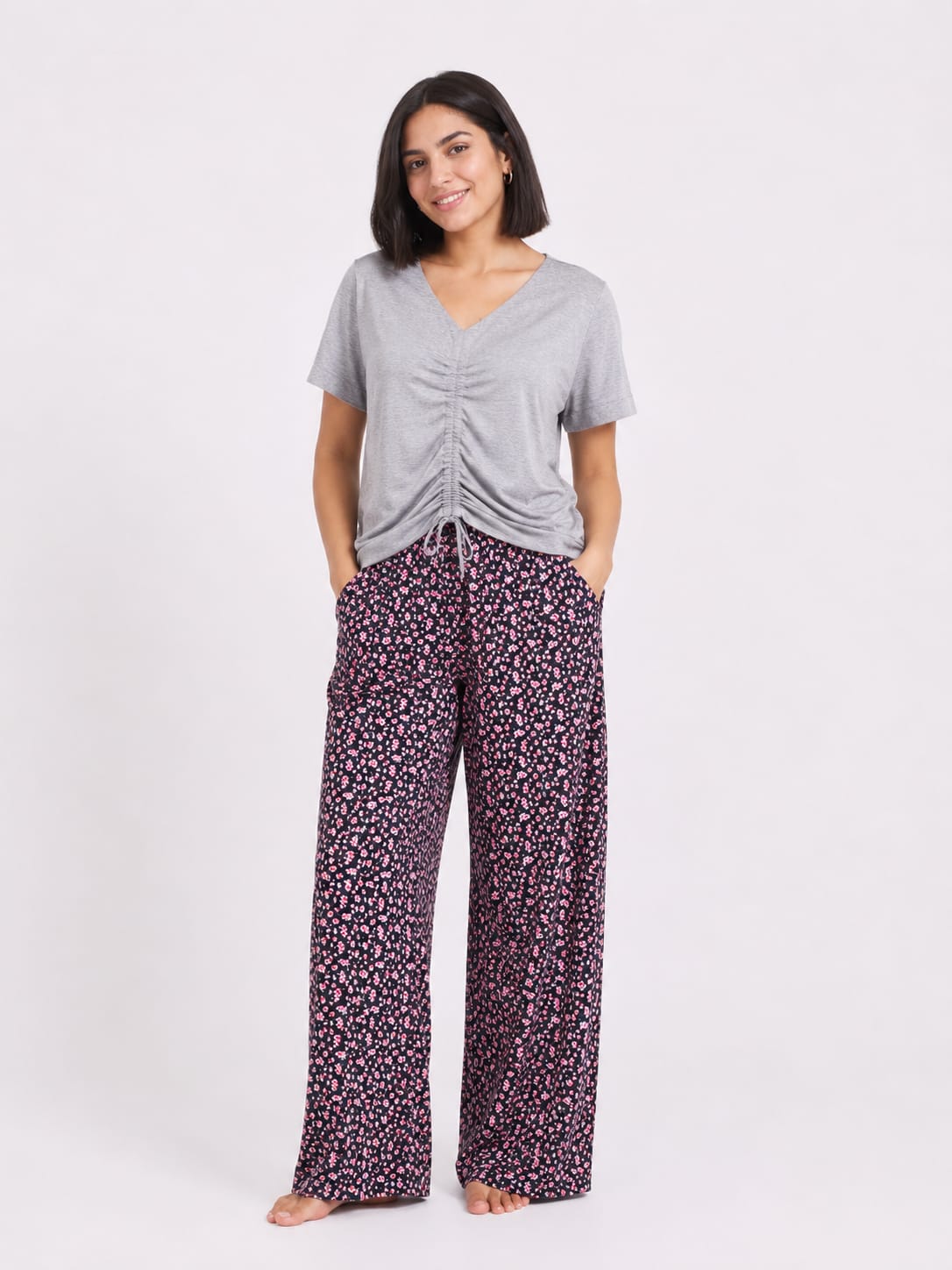 Two-Piece Floral Pajama Set