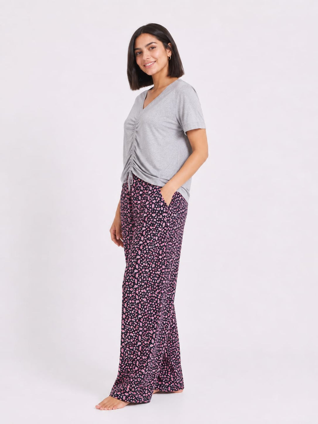 Two-Piece Floral Pajama Set