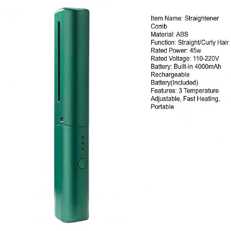Rechargeable Mini Cordless Hair Straightener