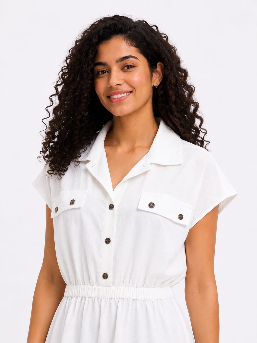 Short-Sleeve Shirt Dress